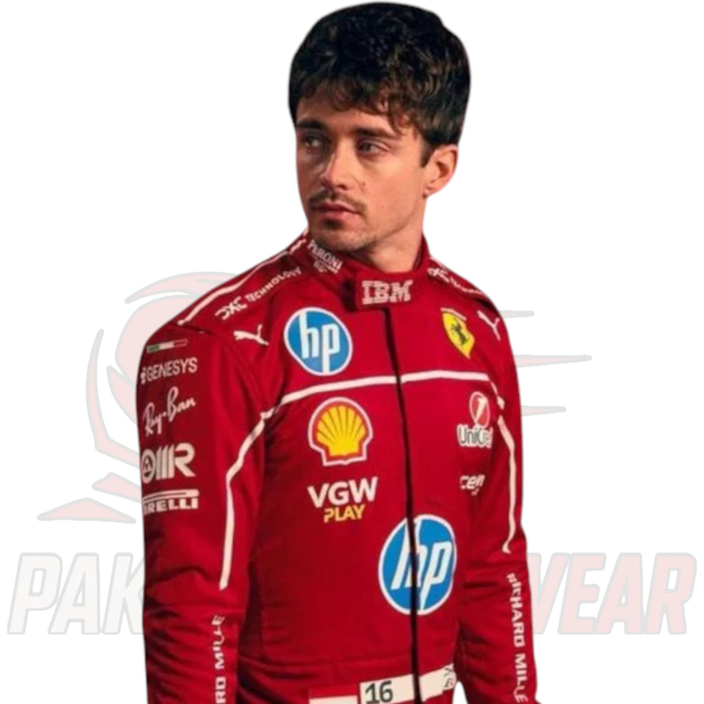 Charles Leclerc 2025 Ferrari F1 Team Replica Race Suit – Paksial Racewear