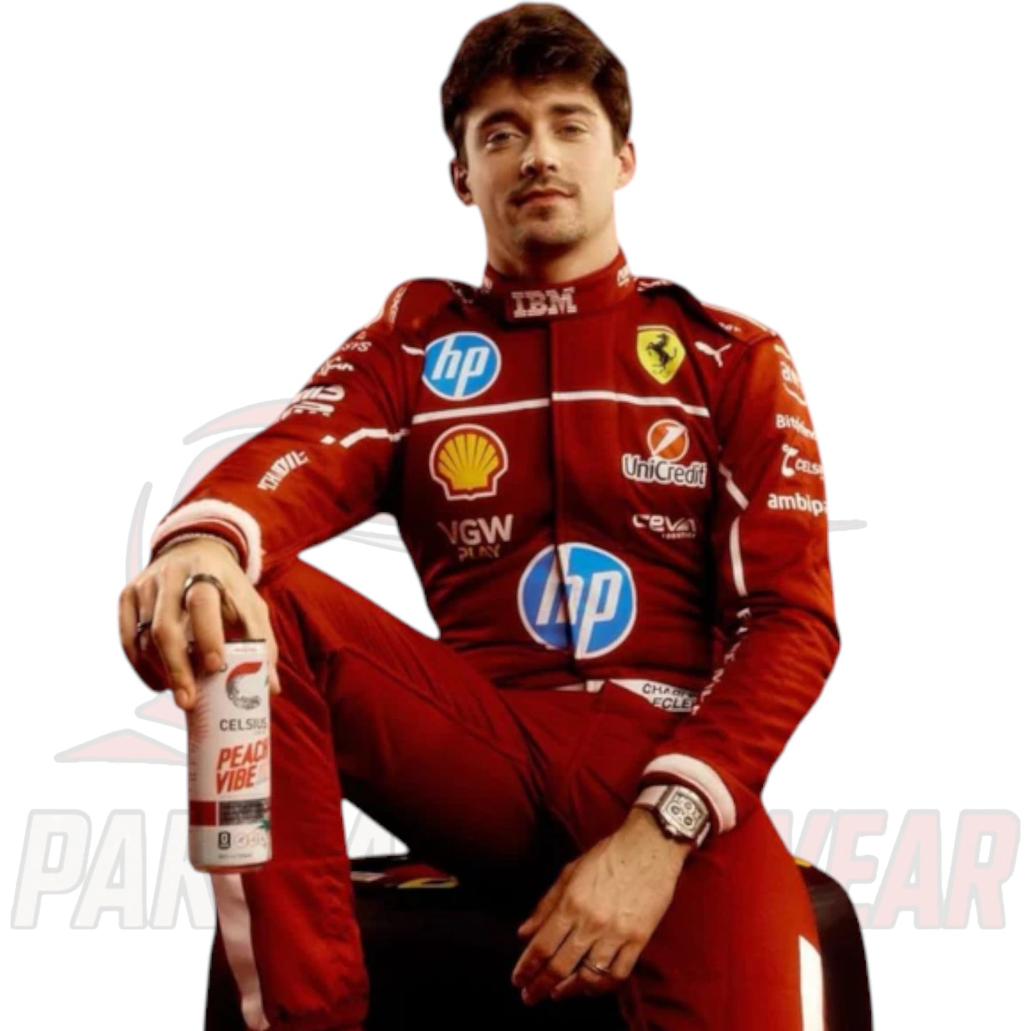Charles Leclerc 2025 Ferrari F1 Team Replica Race Suit – Paksial Racewear