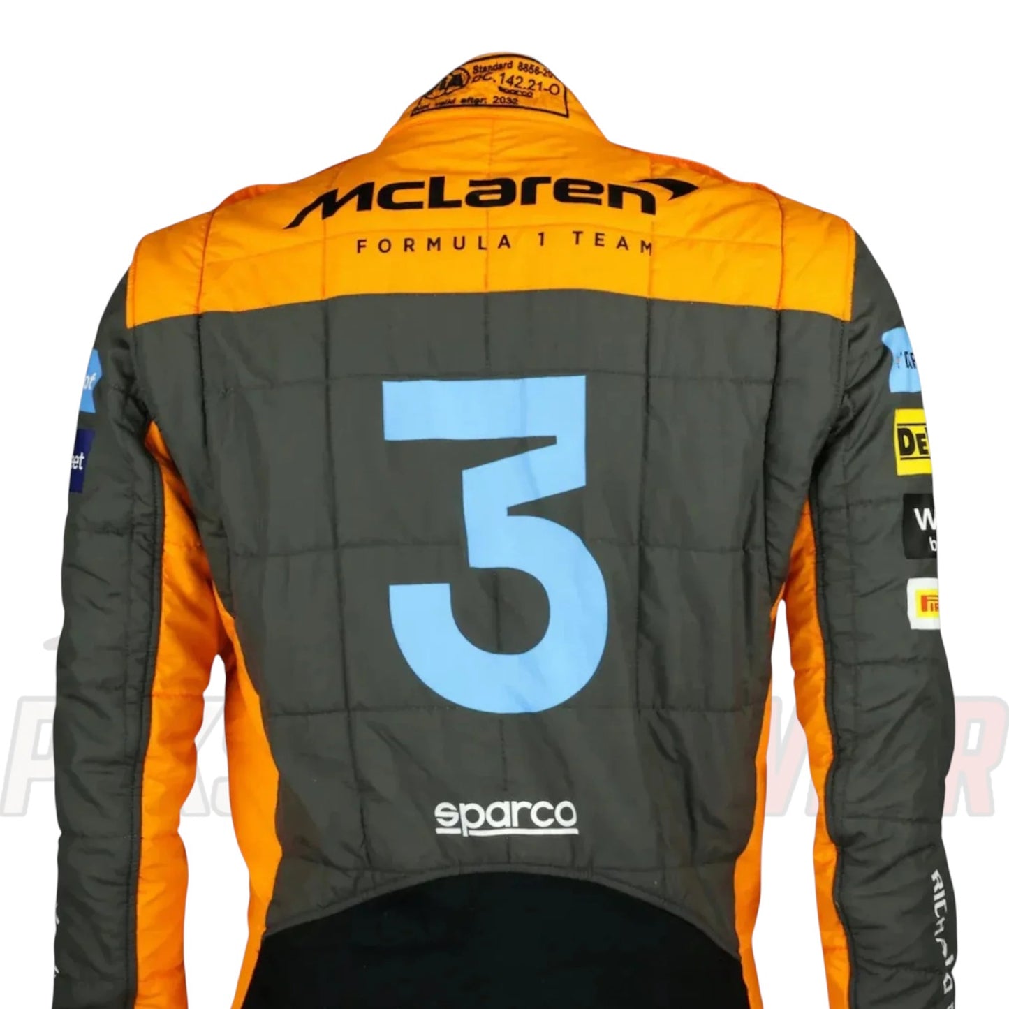 Daniel Ricciardo 2022 McLaren Formula 1 Team Race Suit Replica by Paksial Racewear