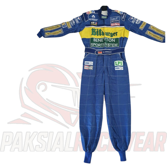 Michael Schumacher Benetton F1 Embroidered Replica Go Kart Race Suit