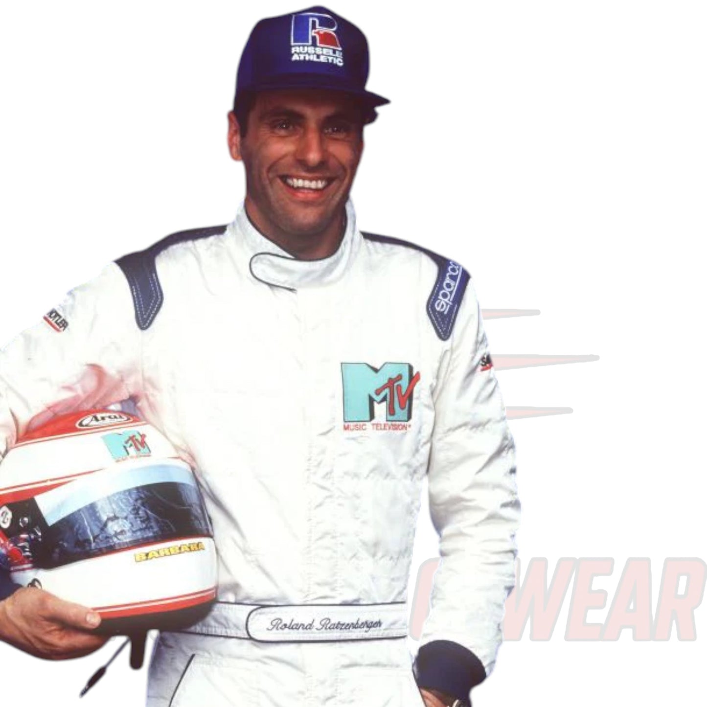 F1 Roland Ratzenberger Replica Embroidered Go Kart Racing Suit