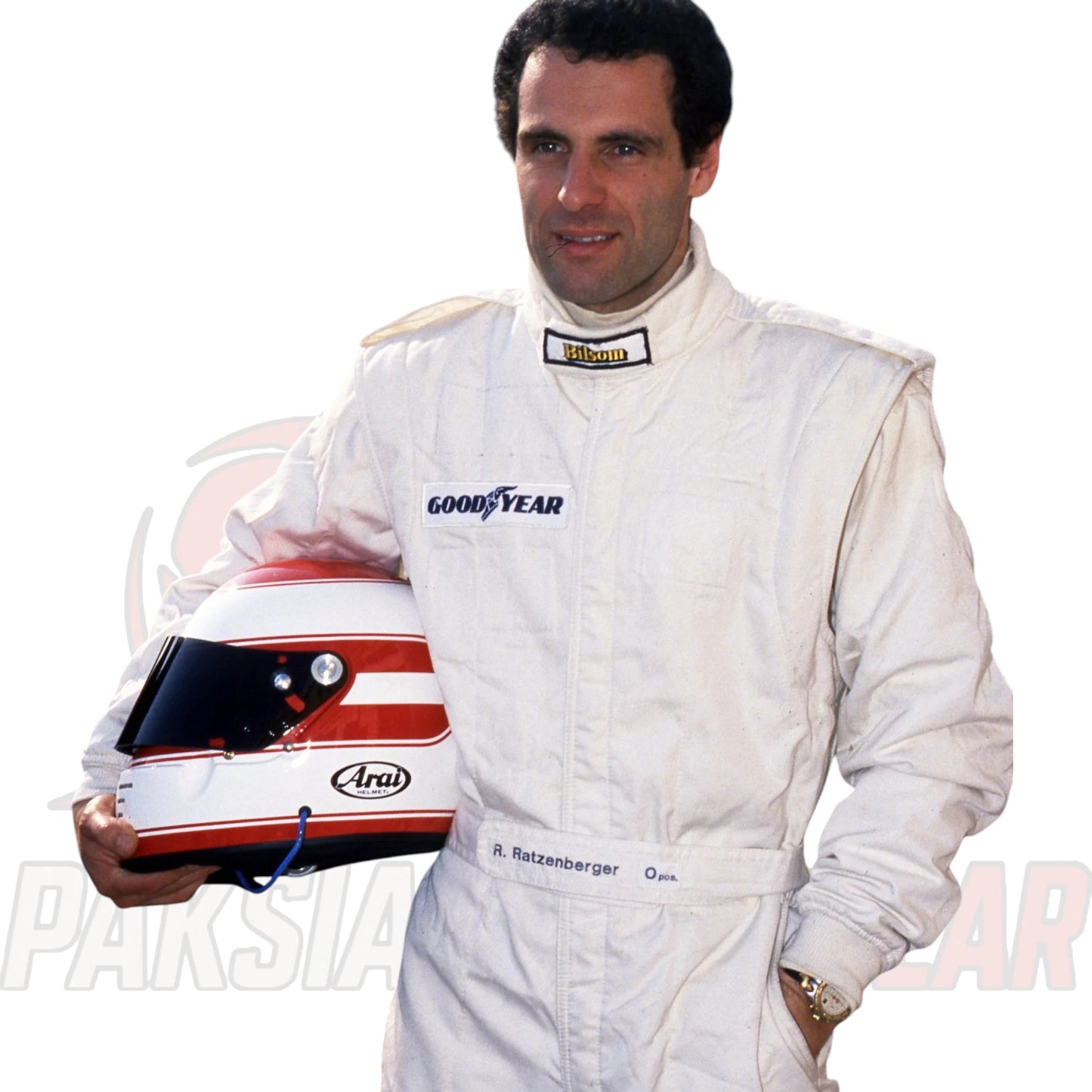 F1 Roland Ratzenberger Replica Embroidered Patched Go Kart Racing Suit
