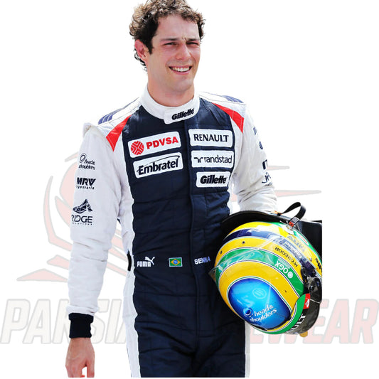 F1 Bruno Senna 2012 Williams Replica Embroidered Racing Suit