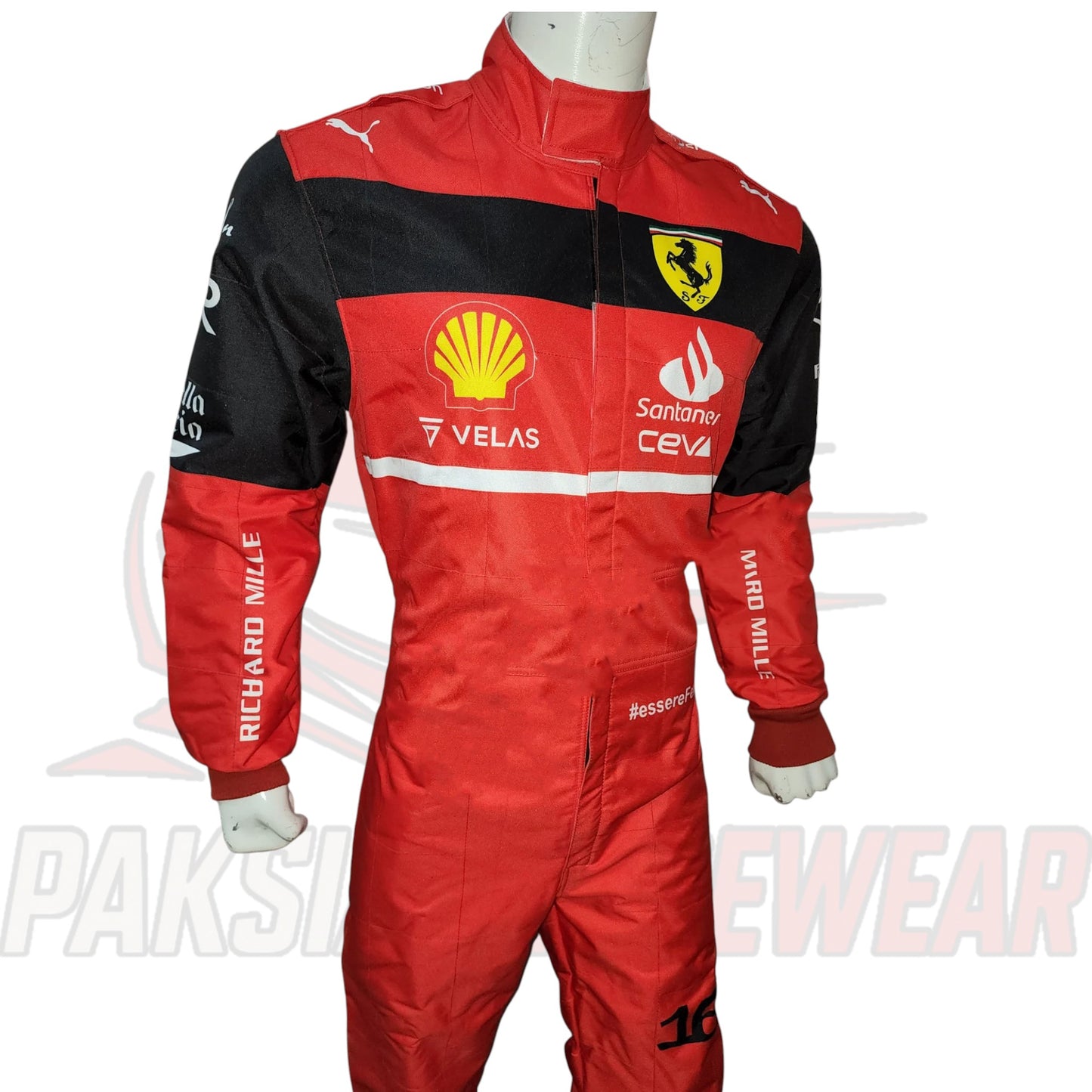 2022 Scuderia Ferrari Charles Leclerc Replica Racing Suit | Paksial Racewear
