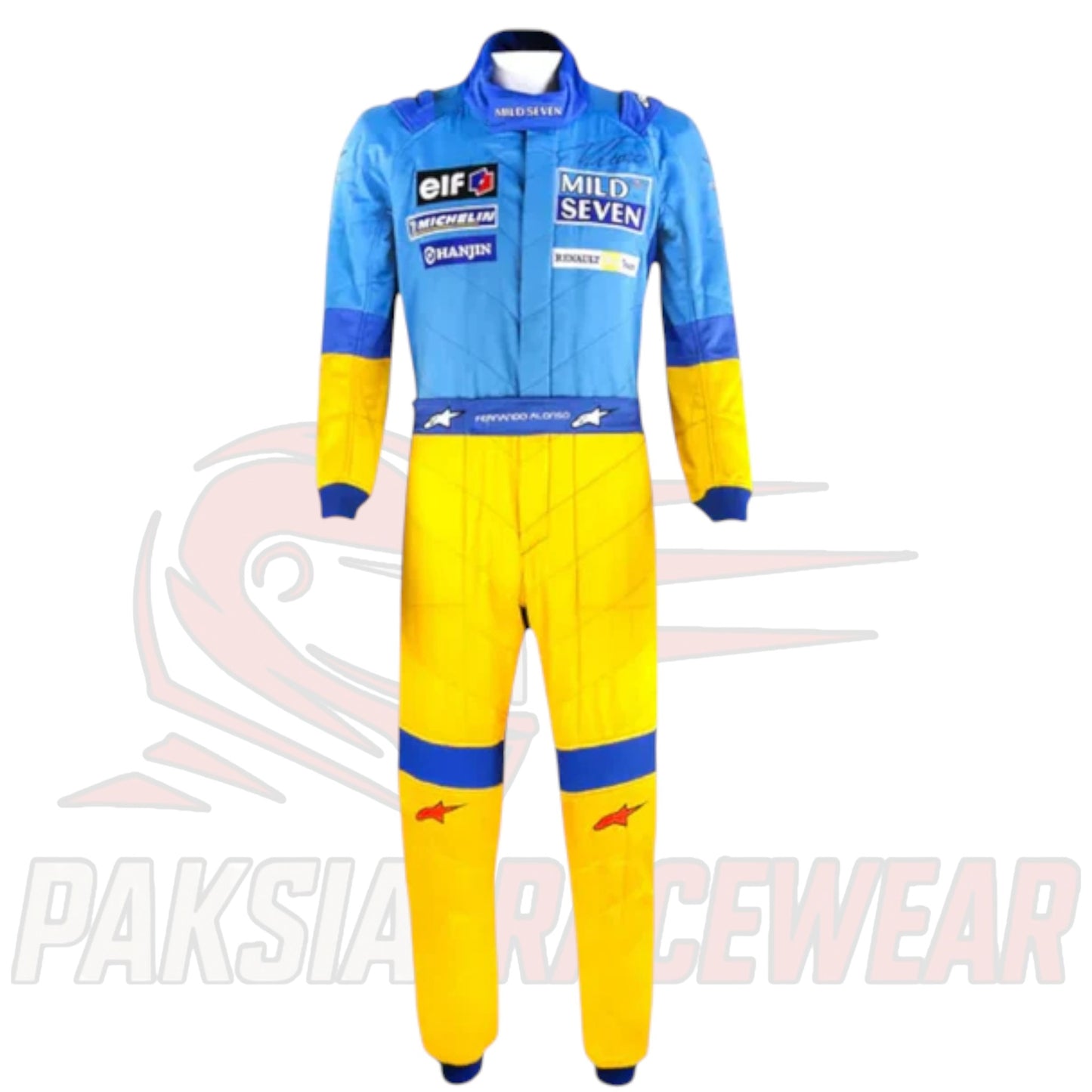 Fernando Alonso 2002 Renault F1 Embroidered Race Suit – Paksial Racewear