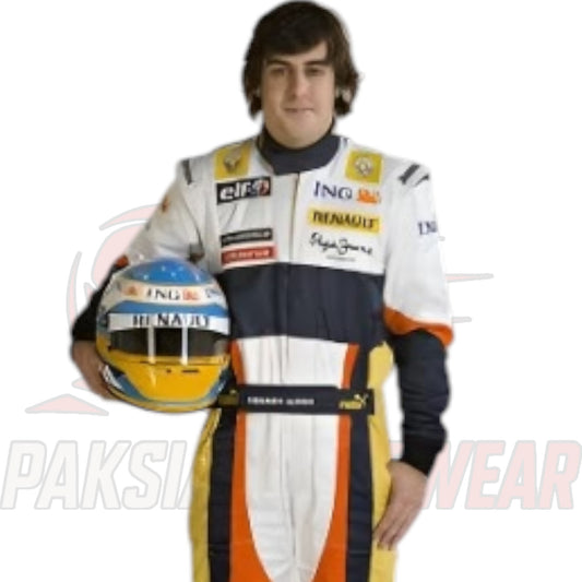 Fernando Alonso 2008 Renault F1 Replica Racing Suit
