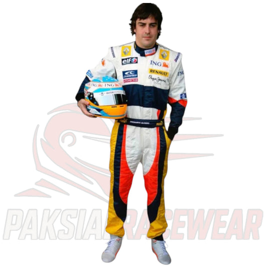 Fernando Alonso 2008 Renault F1 Race Suit Replica – Paksial Racewear