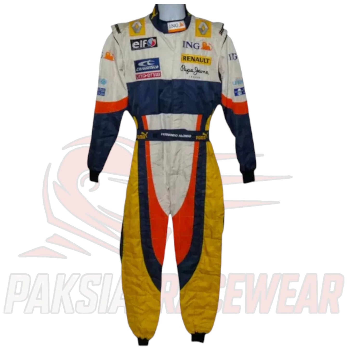 Fernando Alonso 2008 Renault F1 Race Suit Replica – Paksial Racewear
