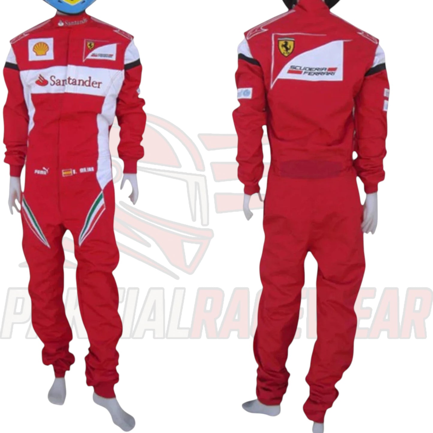 Fernando Alonso 2013 Embroidered Replica Race Suit Formula 1 Team Ferrari