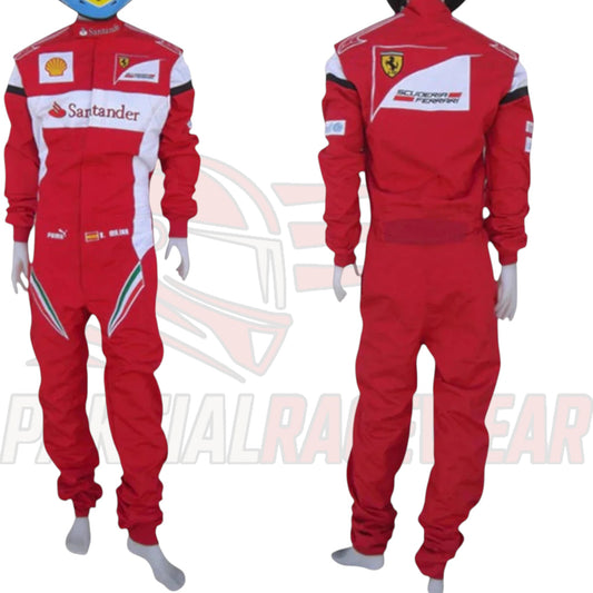 Fernando Alonso 2013 Embroidered Replica Race Suit Formula 1 Team Ferrari