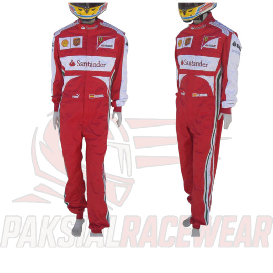 Fernando Alonso 2013 Ferrari F1 Replica Embroidered Racing Suit