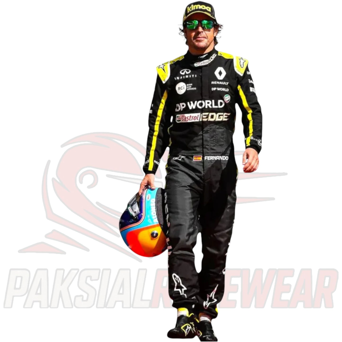 Fernando Alonso 2020 Renault DP World F1 Team Replica Race Suit – Paksial Racewear