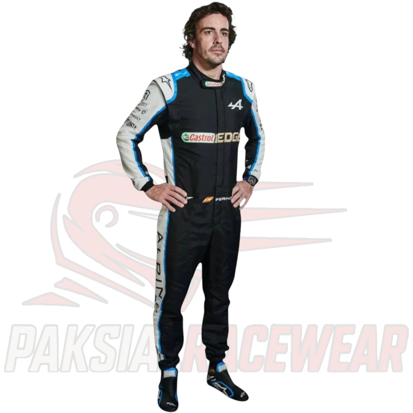 Fernando Alonso 2021 Alpine Formula 1 Team Replica Race Suit – Paksial Racewear