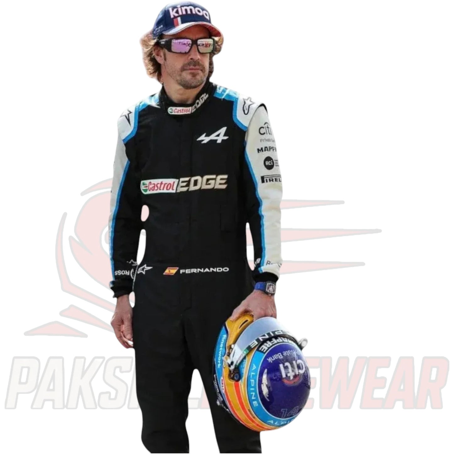 Fernando Alonso 2021 Alpine Formula 1 Team Replica Race Suit – Paksial Racewear