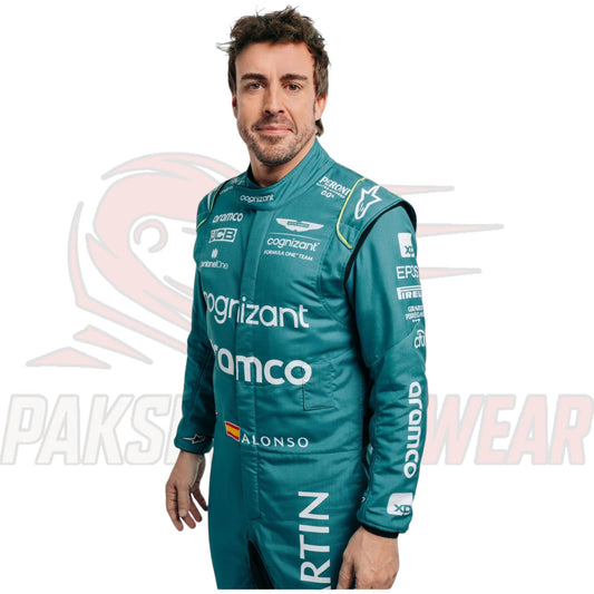 Fernando Alonso 2023 Aston Martin F1 Replica Karting Suit
