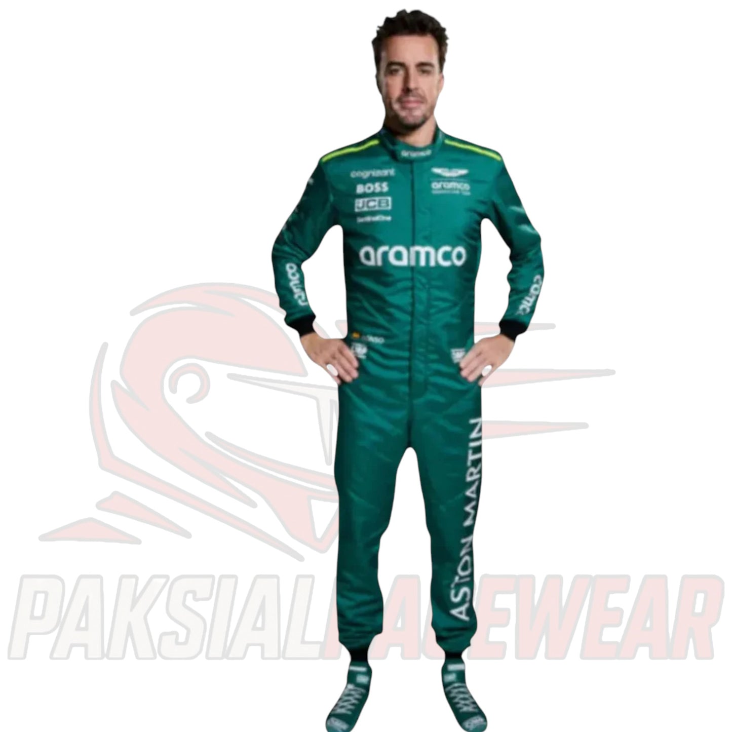 Fernando Alonso 2024 Aston Martin Racing F1 Team Replica Race Suit – Paksial Racewear