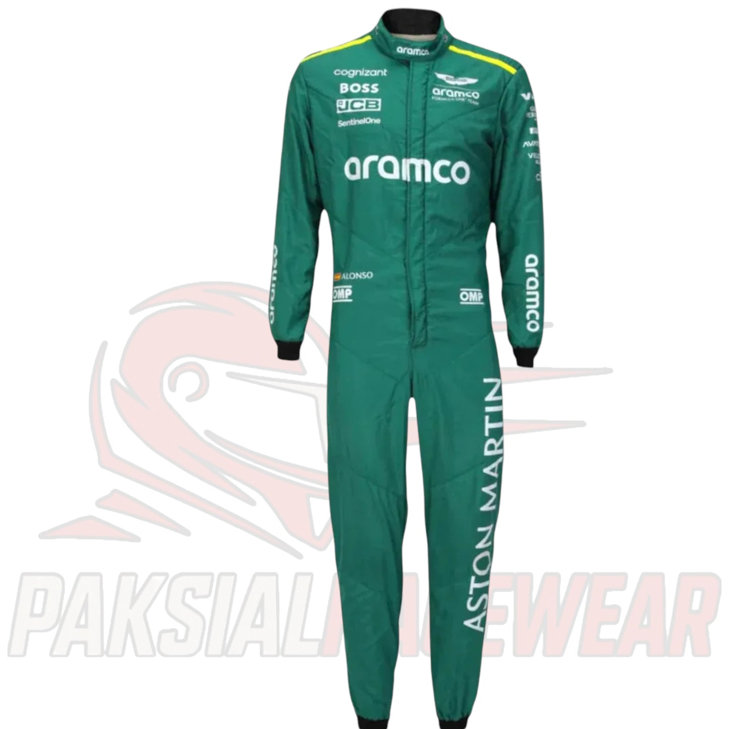 Fernando Alonso 2024 Aston Martin Racing F1 Team Replica Race Suit – Paksial Racewear