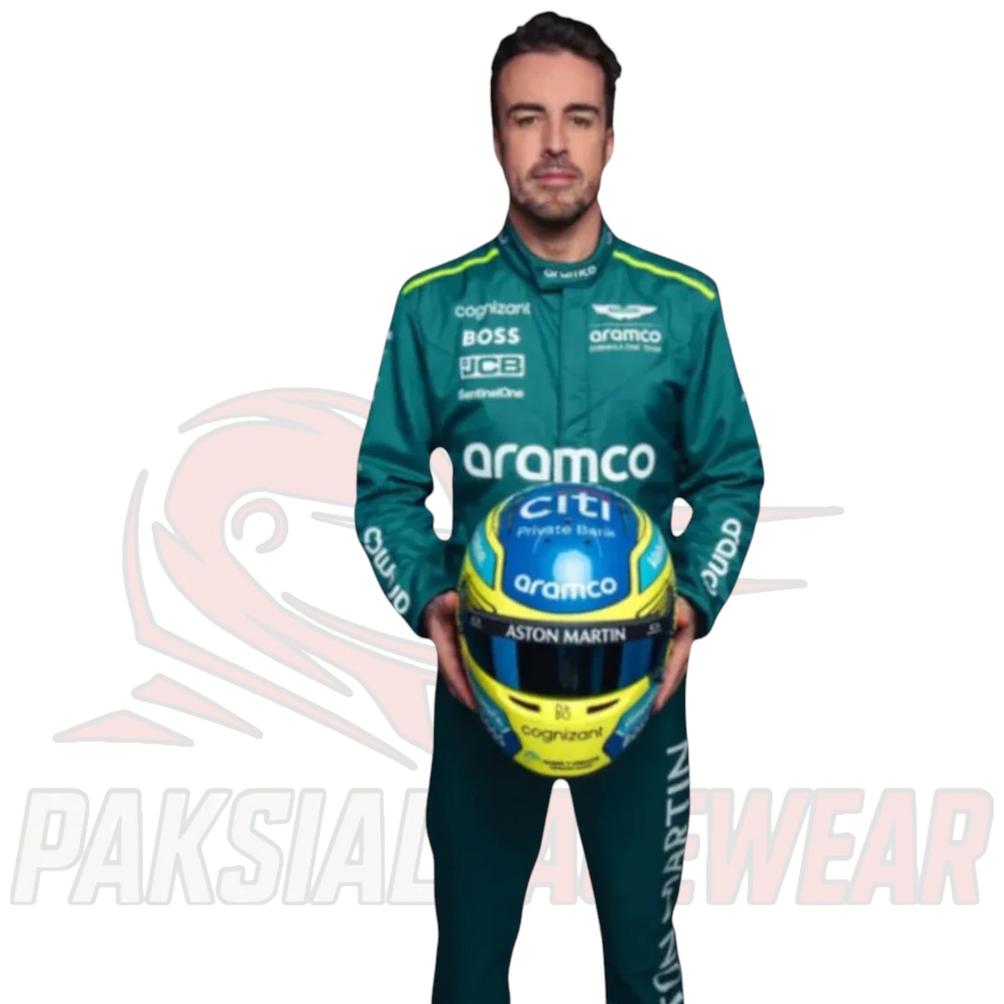 Fernando Alonso 2024 Aston Martin Racing F1 Team Replica Race Suit – Paksial Racewear