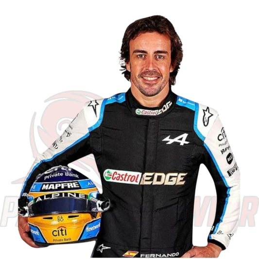 Fernando Alonso 2021 BWT Alpine F1 Team Replica Racing Suit