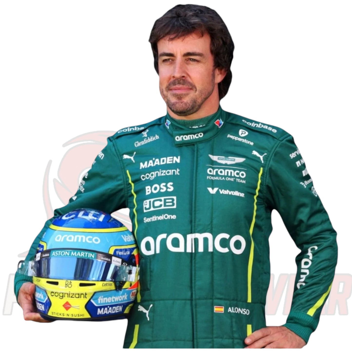 Fernando Alonso 2025 Aston Martin F1 Team Replica Racing Suit
