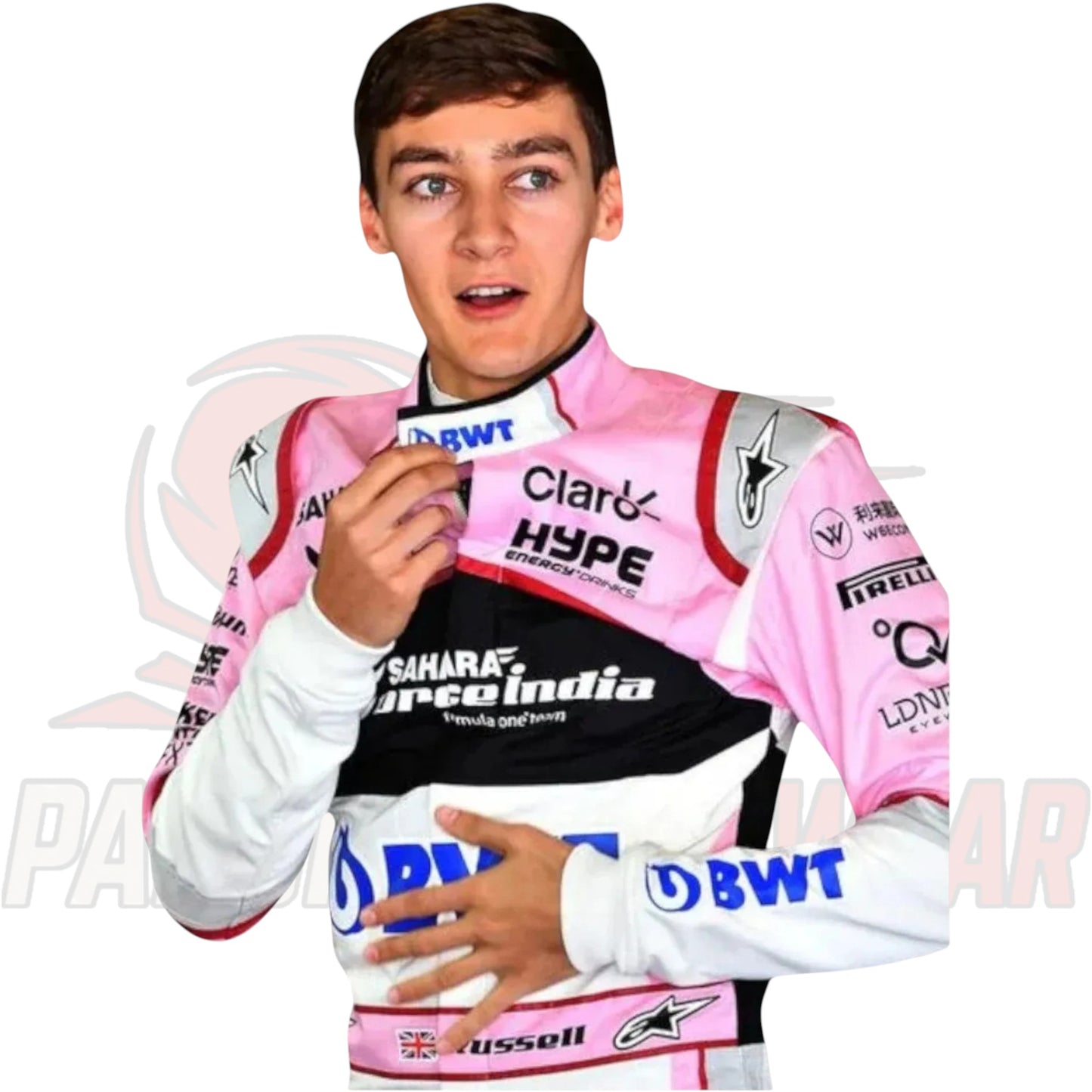 George Russell 2017 BWT Alpine F1 Race Suit by Paksial Racewear