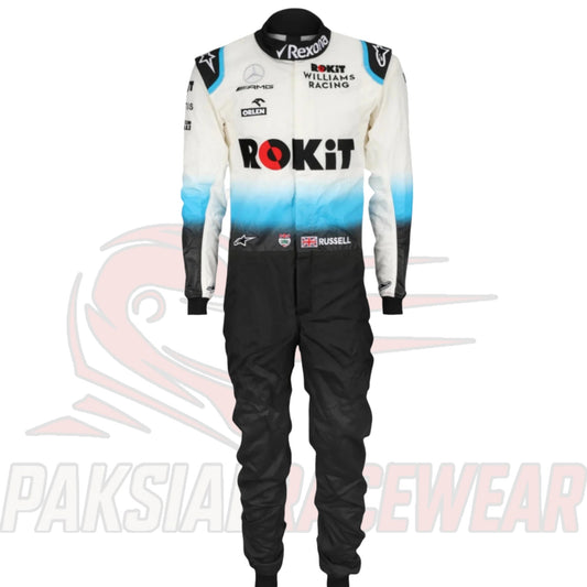 George Russell 2019 Williams Racing F1 Team Replica Race Suit – Mercedes AMG Branding