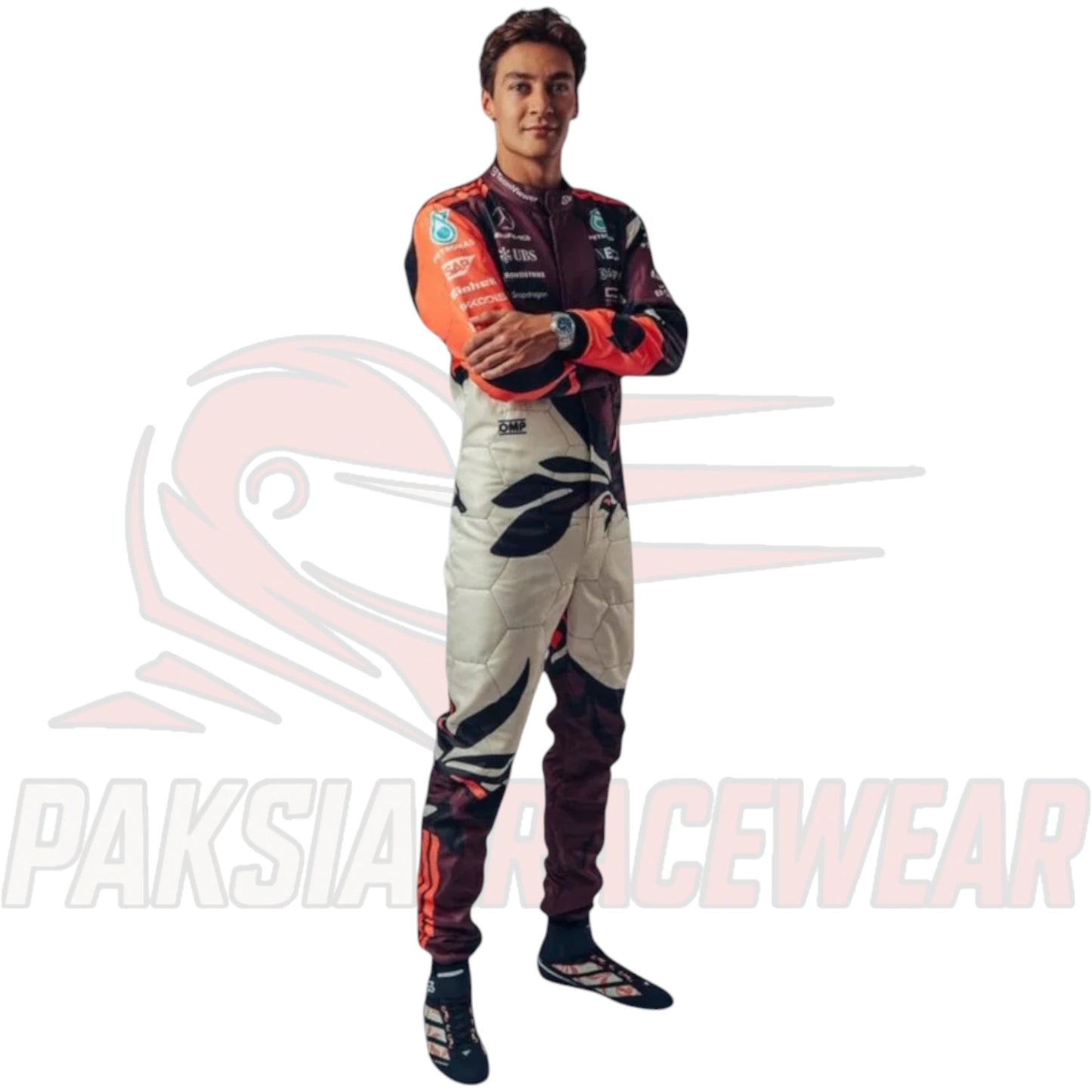 George Russell 2025 Mercedes F1 Miami GP Race Suit