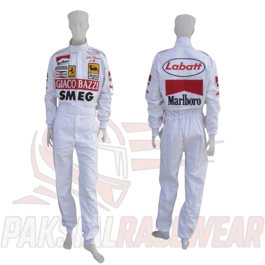 Gilles Villeneuve 1980 SMEG F1 Embroidered Racing Suit by Paksial Racewear