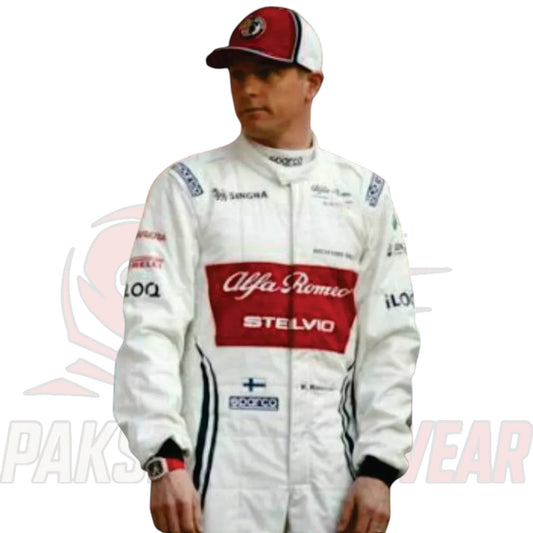 Kimi Räikkönen 2019 Alfa Romeo Replica Go Kart Racing Suit | All Sizes Available