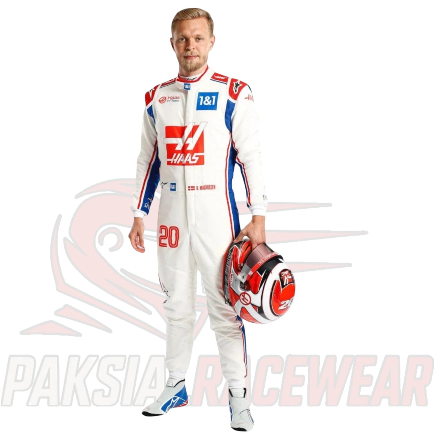Kevin Magnussen 2022 British GP Haas F1 Team Racing Suit Replica