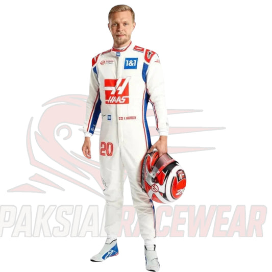 Kevin Magnussen 2022 Haas F1 Team Race Suit Replica | Paksial Racewear