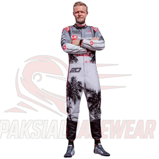 Kevin Magnussen 2023 Haas F1 Team Race Suit – Miami GP Edition | Paksial Racewear