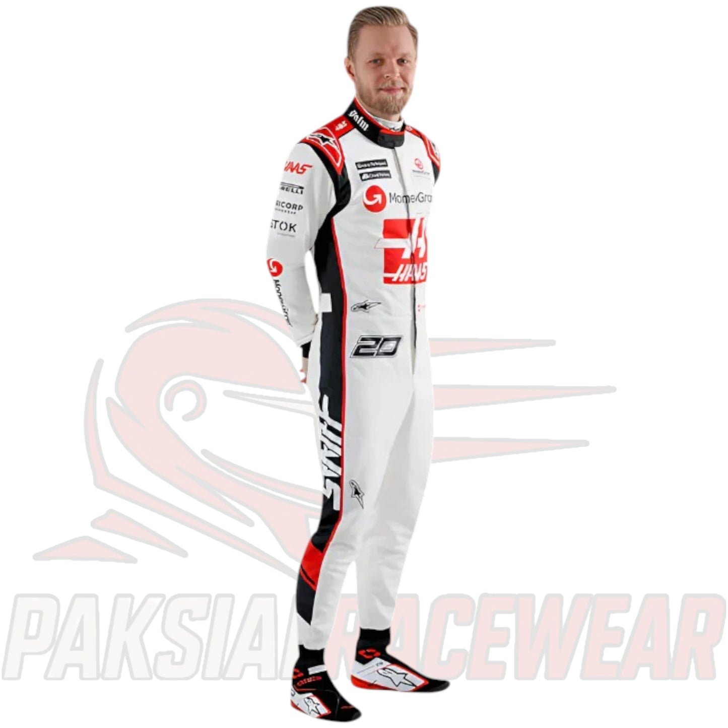 Kevin Magnussen 2023 MoneyGram Haas F1 Team Racing Suit Replica