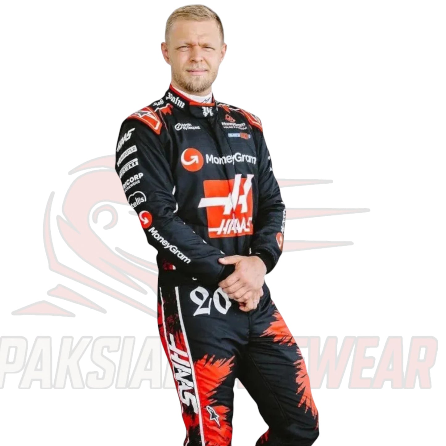 Kevin Magnussen 2024 Haas F1 Race Suit Replica | Paksial Racewear