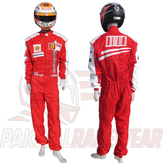 Kimi Räikkönen 2009 Ferrari F1 Replica Embroidered Go Kart Racing Suit