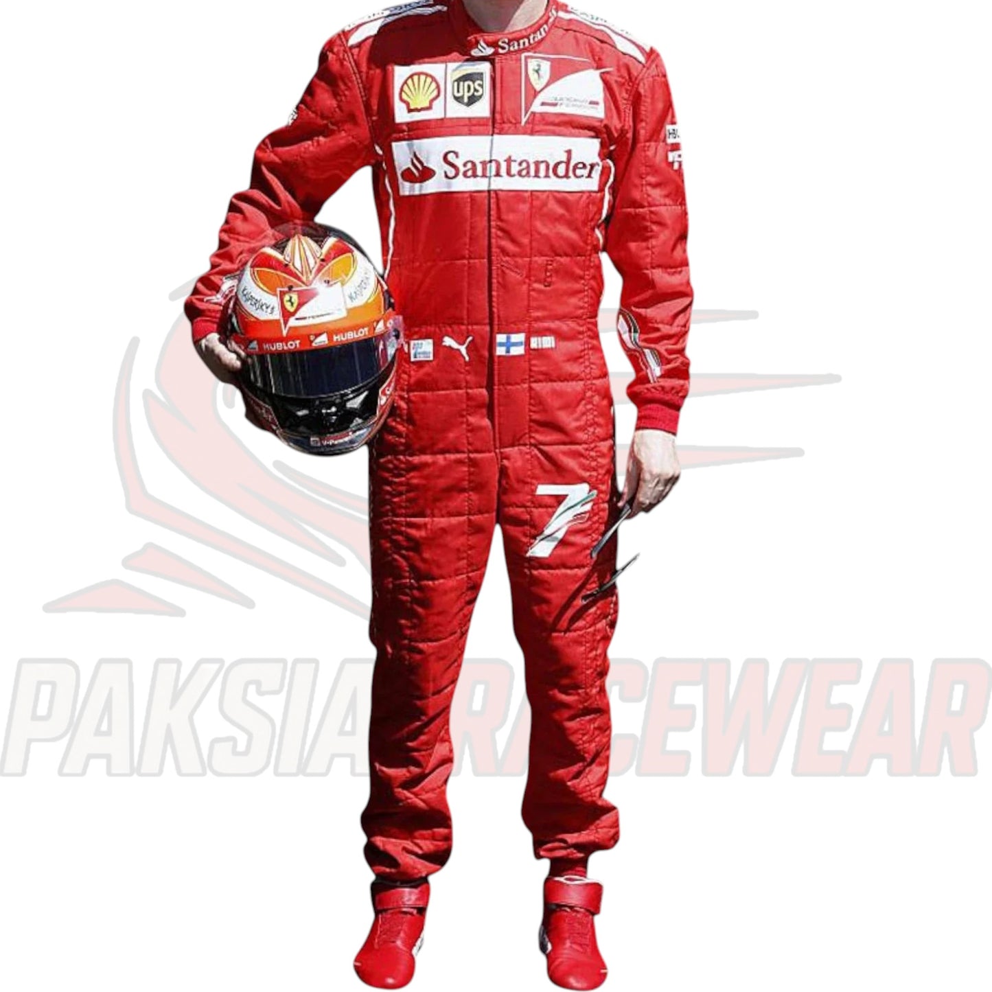 Kimi Räikkönen 2014 Scuderia Ferrari F1 Embroidered Replica Race Suit by Paksial Racewear