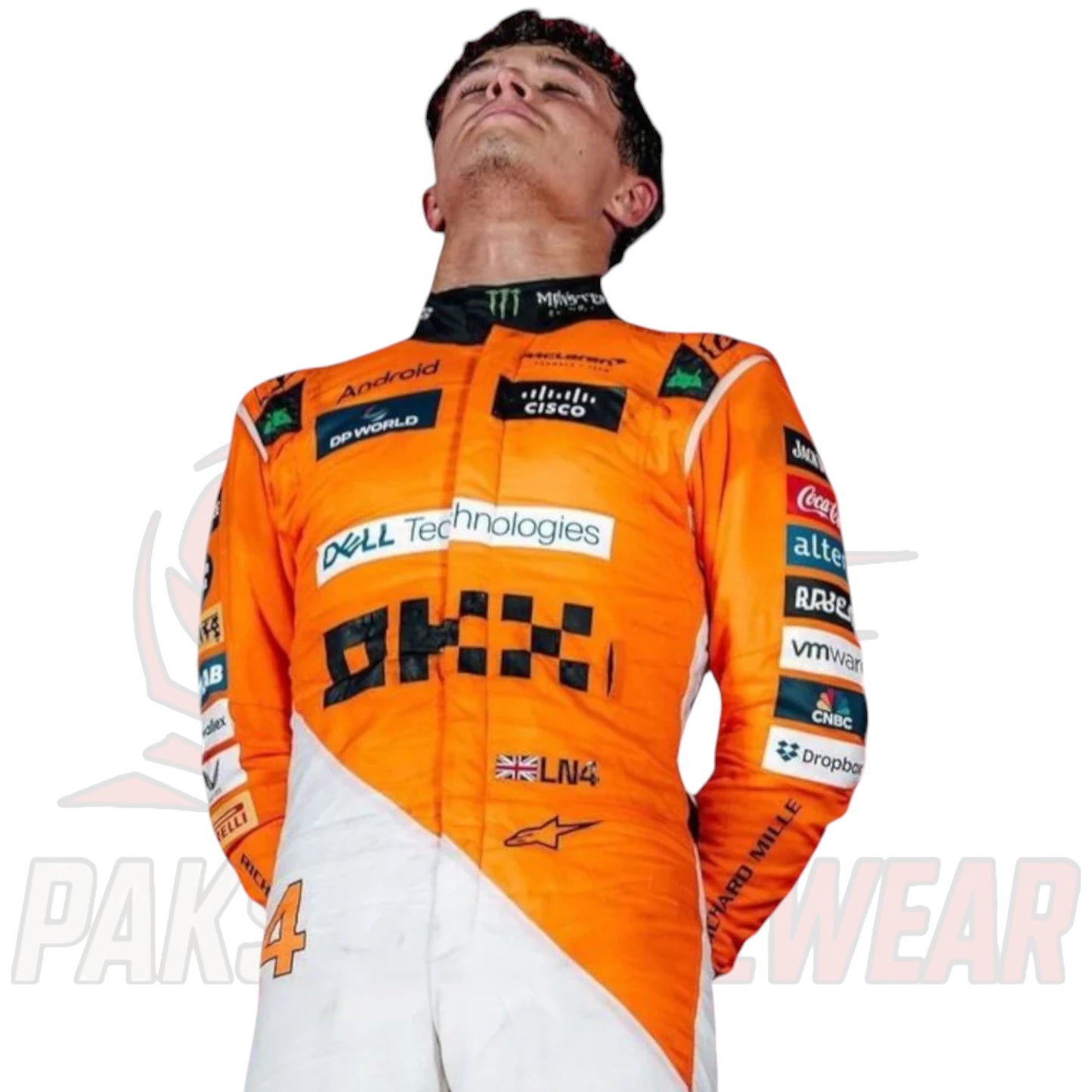 Lando Norris 2024 Singapore GP McLaren F1 Race Suit Replica – Paksial Racewear