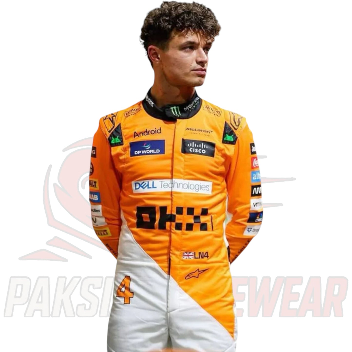 Lando Norris 2024 Singapore GP McLaren F1 Race Suit Replica – Paksial Racewear