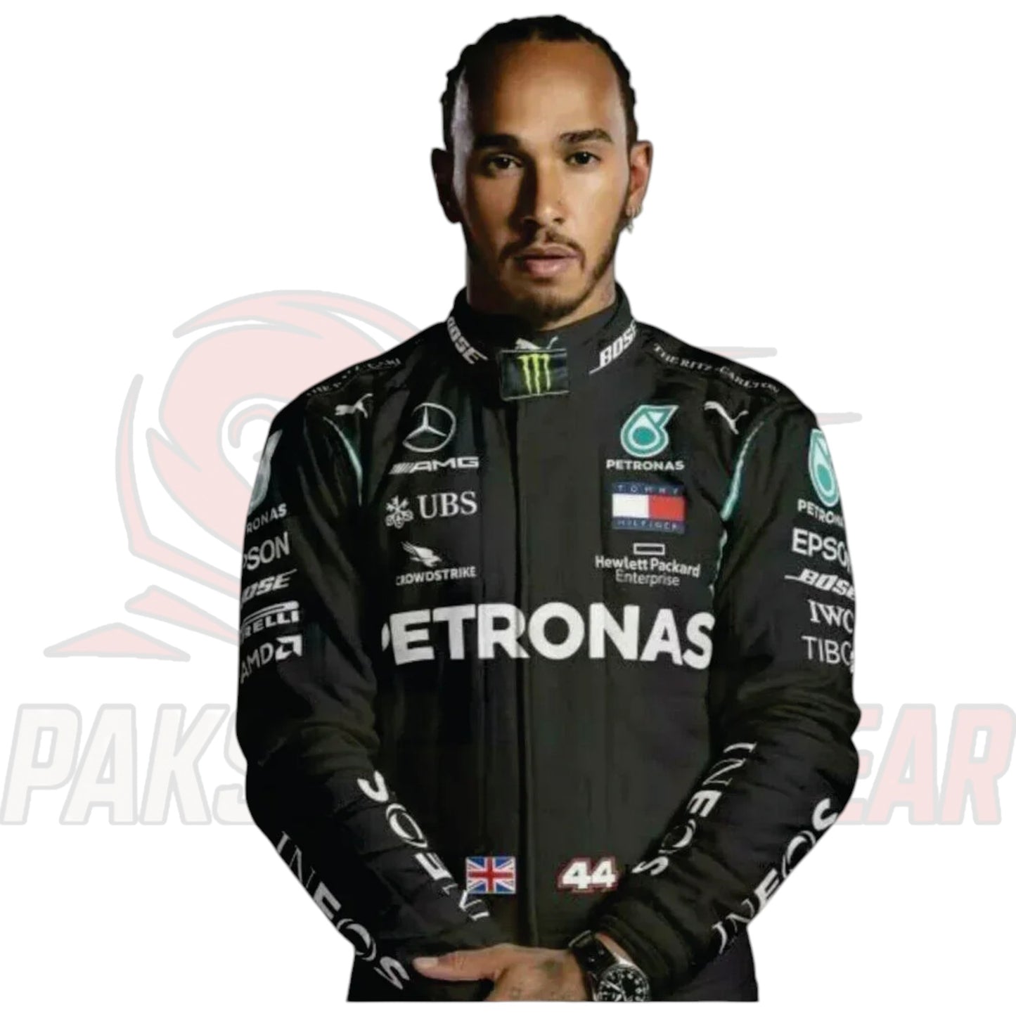 Lewis Hamilton Mercedes AMG Petronas F1 Replica Racing Suit – All Sizes