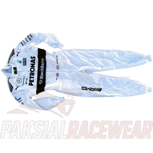 Lewis Hamilton 2015 Mercedes AMG F1 Embroidered Replica Go Kart Race Suit