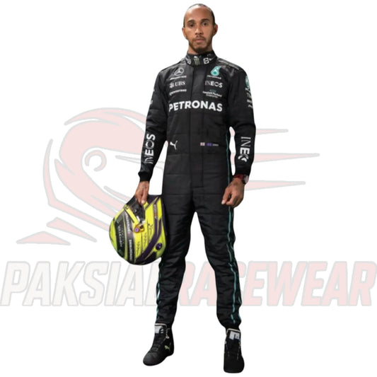 Lewis Hamilton 2022 Mercedes-Petronas Go-Kart Replica Race Suit – All Sizes