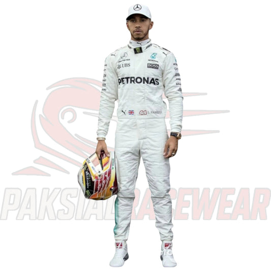 Lewis Hamilton 2017 Mercedes F1 Printed Racing Suit