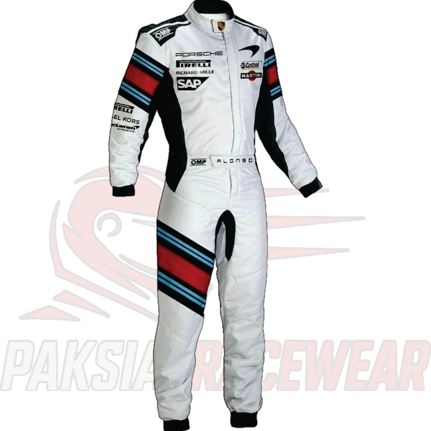 Martini Racing Go Kart Suit | Premium Sublimation Printed Racewear by Paksial
