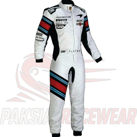 Martini Racing Go Kart Suit | Premium Sublimation Printed Racewear by Paksial