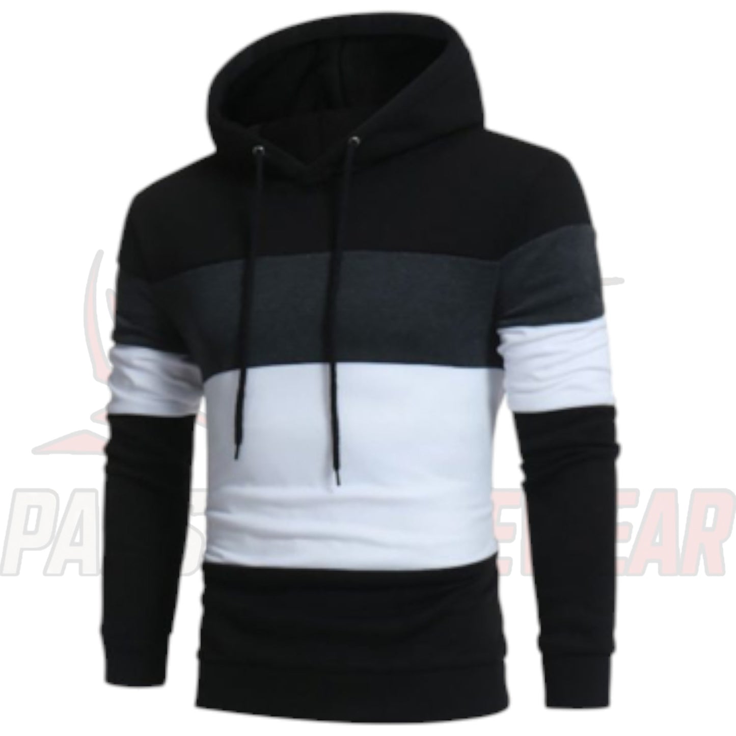 Men's Classic Horizontal Color Block Hoodie