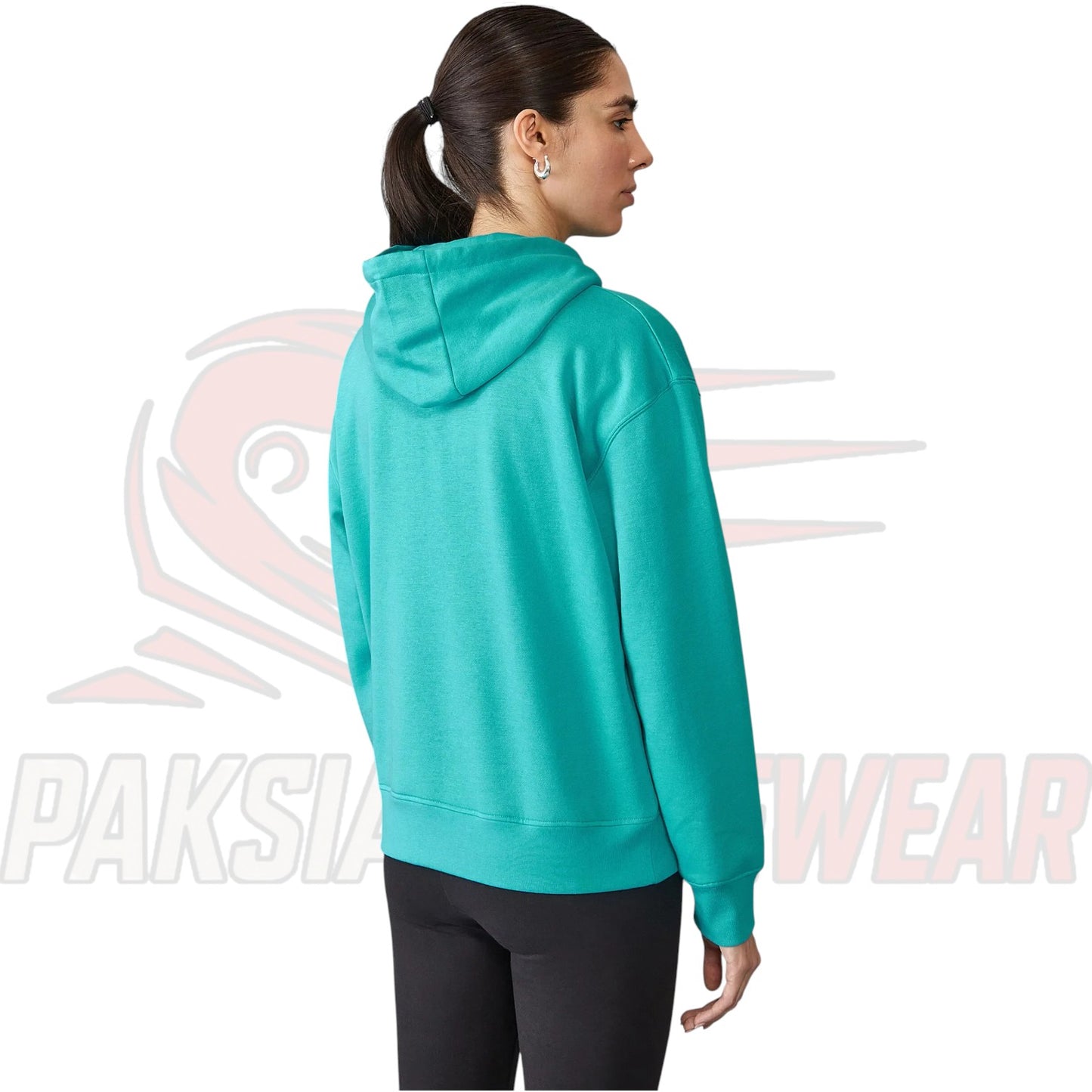 Mercedes-AMG F1 Team Women’s Oversized Logo Hoodie – Relaxed Fit Official Team Merchandise