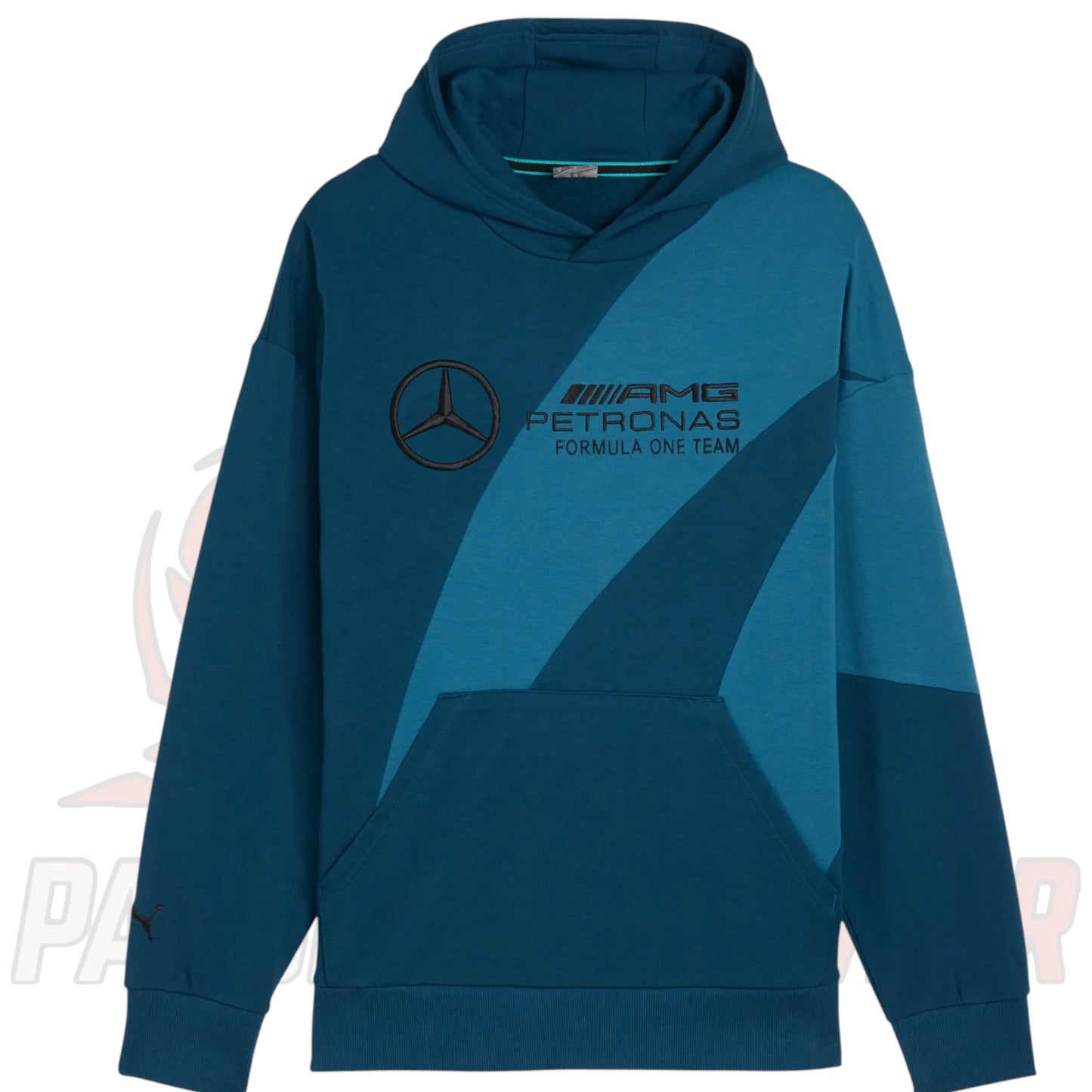 Mercedes-AMG Petronas F1 Team PUMA LS Statement Hoodie – Relaxed Fit Official Fanwear