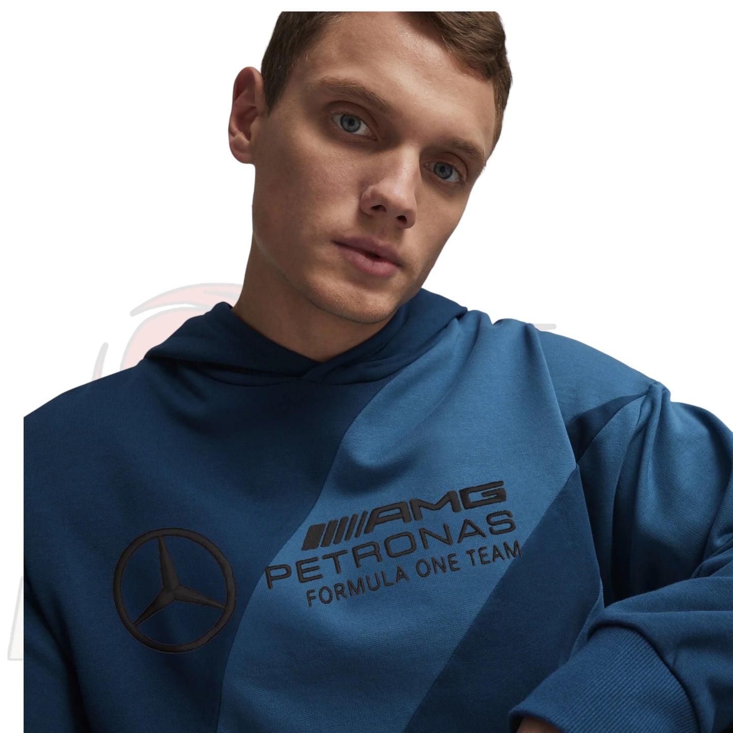 Mercedes-AMG Petronas F1 Team PUMA LS Statement Hoodie – Relaxed Fit Official Fanwear