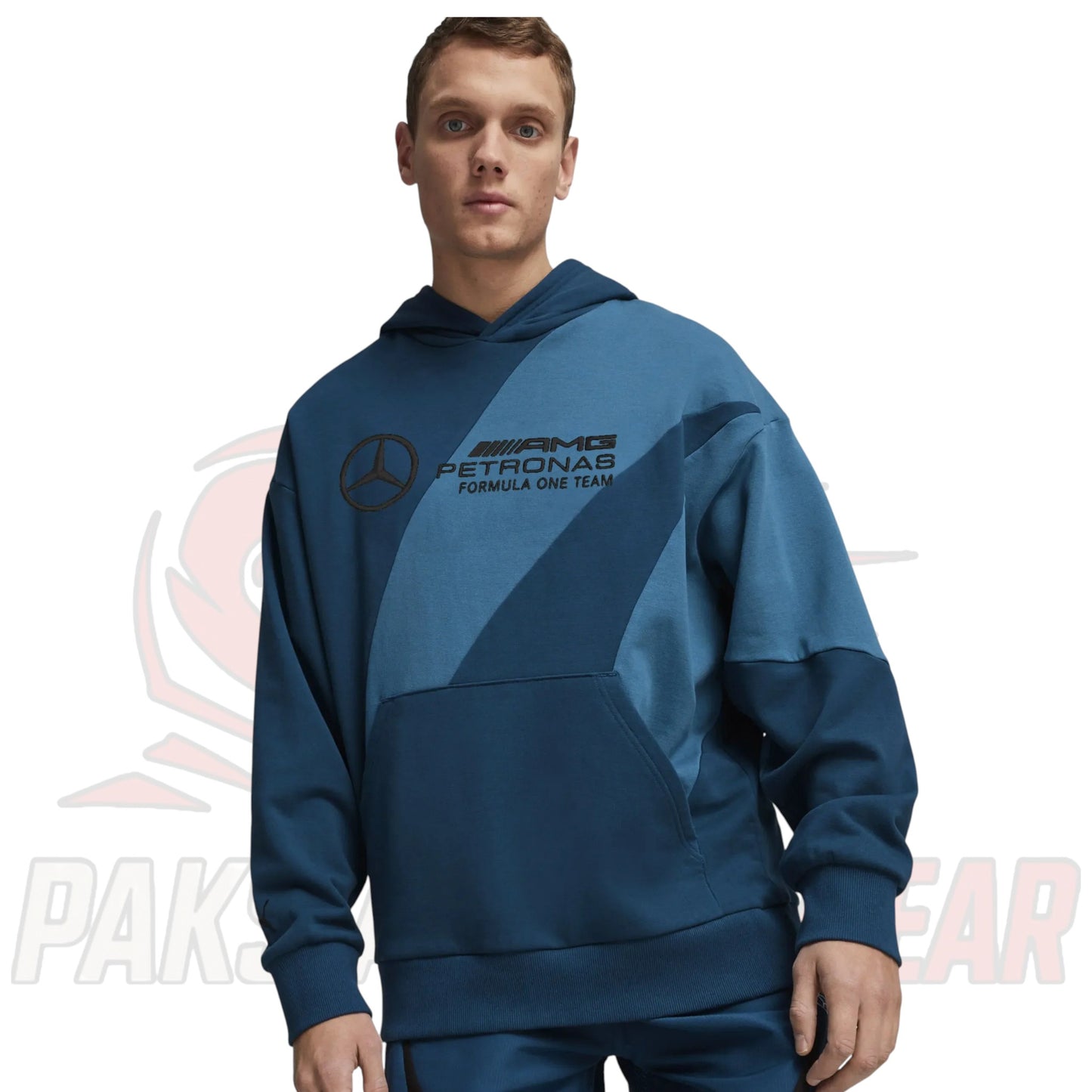 Mercedes-AMG Petronas F1 Team PUMA LS Statement Hoodie – Relaxed Fit Official Fanwear