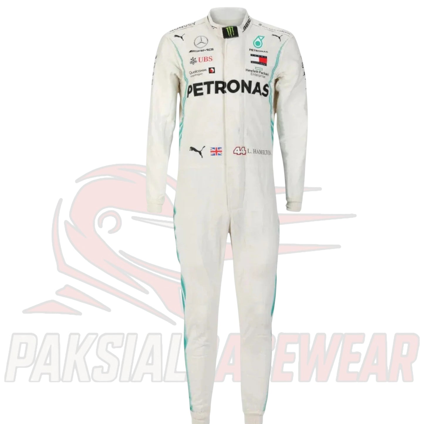 Mercedes-Benz AMG Petronas Lewis Hamilton 2019 F1 Replica Race Suit by Paksial Racewear